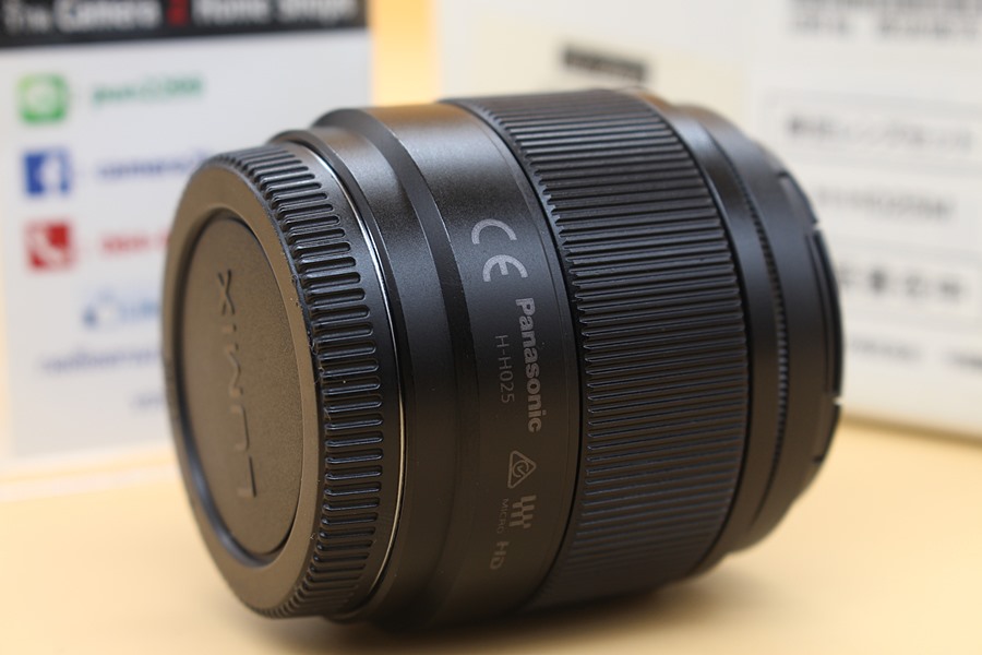 ขาย Lens Panasonic LUMIX G 25mm F1.7 ASPH (สีดำ) สภาพสวย อดีตประกันร้าน ไร้ฝ้า รา อุปกรณ์ครบกล่อง  อุปกรณ์และรายละเอียดของสินค้า 1.Lens Panasonic LUMIX G 2
